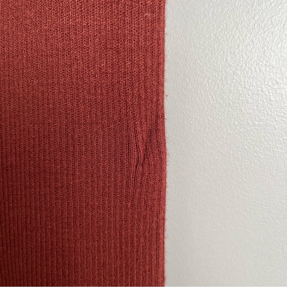 Free People Emilie Knit Two Piece Sweater Set Top Pants Cherry Cola Women’s M - Picture 12 of 16